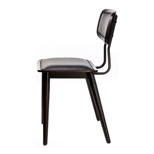 4242203_Felix Chair – Black Vinyl Seat – Chocolate – Black Frame_f3